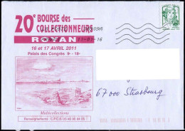 France Poste AA Obl Yv: 858 Mi:5635yBc Marianne & La Jeunesse (Lign.Ondulées & Code ROC Royan 11-1-16 - Storia Postale