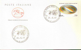 1989 BUSTA CON ANNULLO FDC Centenario Unione Interparlamentare. - Sonstige & Ohne Zuordnung