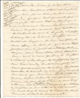 N°1722 ANCIENNE LETTRE DU MARECHAL MACDONALD GENERAL DE NAPOLEON DATE 1827 - Documentos Históricos