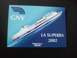 NAVE SHIP NAVIRE BOAT BATEAU GNV TRAGHETTO LA SUPERBA 2002 GRIMALDI LINES CERIMONIA DI BATTESIMO - Manifestazioni