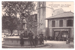 SAINT CEZAIRE - La Fontaine - Place Centrale - MODERN CAFE (carte Animée) - Otros & Sin Clasificación