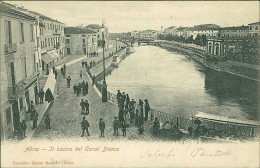 ADRIA ( ROVIGO ) IL BACINO DEL CANAL BIANCO - EDIZIONE RAMELLO - SPEDITA 1901 (20525) - Rovigo