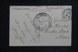 MONACO - Cachet De L'Hôpital Auxiliaire Alexandra De Monaco Sur Carte Postale En 1915 Pour La France - L 151020 - Cartas & Documentos