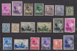 Lot De Timbres Oblitérés De Belgique De 1937 1938 - Altri & Non Classificati