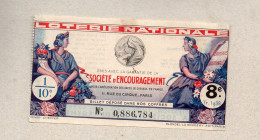 Billet LOTERIE NATIONALE 1938 SOCIETE D'ENCOURAGEMENT    (PPP46913 /F) - Billets De Loterie