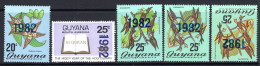 Guyana 1982 Date Overprint Set HM (SG 887-889ab) - Guyana (1966-...)