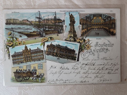 Carte  Style Gruss , Avec Un Attelage De Chien  , 1899 - Antwerpen