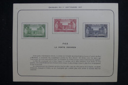 MAROC - Document Sur L'émission Des Timbres De Fez En 1917 - L 151025 - Lettres & Documents