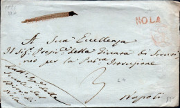 647 - LETTERA PREFILATELICA DA NOLA A NAPOLI 1821 - 1. ...-1850 Prephilately