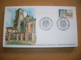 1993 FDC ABBAYE DE LA CHAISE-DIEU LA NUMISMATIQUE FRANCAISE - 1990-1999