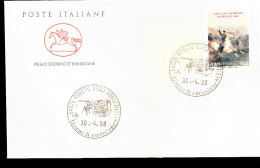 1998 ANNULLO FDC 150° Anniversario Della Battaglia Di Pastrengo E Della Carica Dei Carabinieri. - Militaria