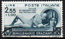 Italia Regno 1936 Bimillenario Della Nascita Di Orazio LIRE 2,55 + 1 - USATO - Oblitérés