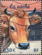 France Poste Obl Yv:3664 Mi:3807 La Vache (Lign.Ondulées) (Thème) - Hoftiere