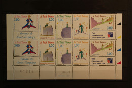 FRANCE 1998 2 BANDES B3179A BDF N°3175 à N°3179 PHILEXFRANCE 99 " LE PETIT PRINCE " SAINT-EXUPERY NEUF** TB - Ongebruikt