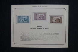 MAROC - Document Sur L'émission Des Timbres De Meknès En 1923 - L 151036 - Lettres & Documents