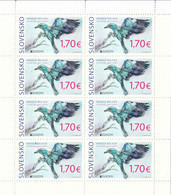 2019 Slovakia Birds Oiseaux Europa Miniature Sheet Of 8 MNH @ BELOW FACE VALUE - Nuovi