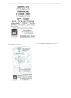 Lot 2 - Enveloppe Illustration AUTUN - FOIRE AUX Collections - 2001 - 2003 - IMPRIMERIE PELUX AXA Publicité - Pubblicitari