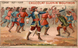 Chocolat Guerin Boutron Jetant Son Baton De Maréchal Dans La Melee - Guerin Boutron