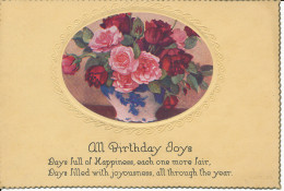 PC47399 Greeting Postcard. All Birthday Hoys. Flowers - Monde