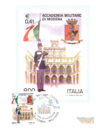 CARTOLINA MAXIMUM DI POSTE ITALIANE - ACCADEMIA MILITARE DI MODENA - Militaria