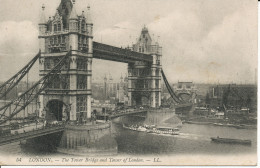 PC00006 London. Tower Bridge. LL 54. 1909 - Autres & Non Classés