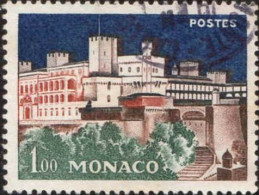 Monaco Poste Obl Yv: 550 Mi:648 Palais Princier De Nuit (Beau Cachet Rond) - Usati