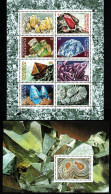 Tadschikistan 1994 - Mi.Nr. 142 - 147 Kleinbogen + Block 14 - Postfrisch MNH - Mineralien Minerals - Minéraux