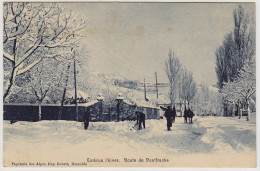 5 - B11576CPA - EMBRUN - Hiver, Route De Pontfrache - Très Bon état - HAUTES-ALPES - Embrun