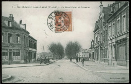 62 - B1858CPA - SAINT MARTIN AU LAERT - 2 - Le Rond-point Et L'avenue (cabaret Des Francs Tireurs) - Parfait état - PAS- - Autres & Non Classés