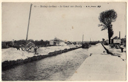 93 - B820CPA - NOISY LE SEC - 46 - Le Canal Vers BONDY - Très Bon état - SEINE-SAINT-DENIS - Noisy Le Sec