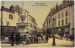 54 - B32699CPA - TOUL - Place Curel Et Rue Gambetta - Très Bon état - MEURTHE-ET-MOSELLE - Toul