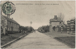 60 - B30376CPA - SAINTE GENEVIEVE - Entree Du Pays Venant De Beaumont - Bon état - OISE - Sainte-Geneviève