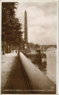 PC00352 Cleopatras Needle. Thames Embankment. London. Excel. 1938. RP - Autres & Non Classés