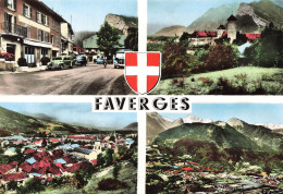 Faverges * Souvenir De La Commune * Cp 4 Vues * Hôtel Des Alpes - Faverges