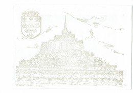 Enveloppe - Illustration - MONT SAINT MICHEL - Blason Coquille - Pubblicitari