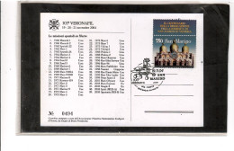 TEM20119 -  SAN MARINO  19.11.2004   /  103°  VERONAFIL9 - Briefmarkenausstellungen