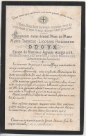 Faire Part De Décès 1885 - Avvisi Di Necrologio