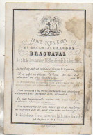 Faire Part De Décès 1862 - Avvisi Di Necrologio