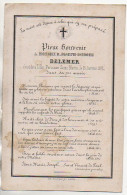 Faire Part De Décès 1871 - Obituary Notices