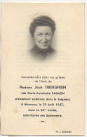 Faire Part De Décès 1957 - Décès