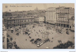 Postcard Belgium Brussels Place Rogier Message From Lady's Servant Describing Hotel Albert Social History 1937 - Hotels & Restaurants