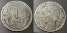 Monnaie France - 1957 B - 1 Franc Morlon Aluminium, Légère - 1 Franc