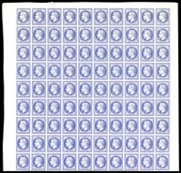 N°30, 30c Violet: Essai En Panneau De 90 Exemplaires Bdf, Fraîcheur Postale. R.R. SUPERBE (certificat)  Qualité: (*)   - 1863-1870 Napoleon III With Laurels