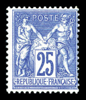 N°78, 25c Outremer, Fraîcheur Postale, SUP (certificat)  Qualité: **   - 1876-1898 Sage (Type II)