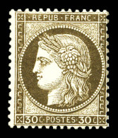 N°56, 30c Brun, Fraîcheur Postale. SUP (signé Calves/certificats)  Qualité: **   - 1871-1875 Ceres