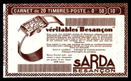 N°272-C9, Série 225, SARDA 165 Fr Et EU, Avec Timbre Isolé Au Type I En Case 19. SUP. R.R. (certificat)  Qualité: **   - Old : 1906-1965