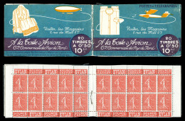 N°199-C3, Série 134, TOILE D'AVION, Couverture B (tissu Bleu). TB  Qualité: **   - Old : 1906-1965