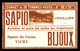 N°199-C2, Série VICHY II-A, BOULE D'ARGENT Et ROHAN SAPIO BIJOUX. SUP. R.R. (certificat)  Qualité: **   - Anciens : 1906-1965