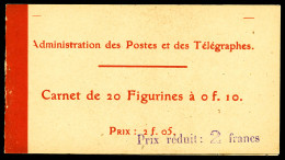 N°135-C2, 10c Semeuse, Surchargé: Prix Réduit 2Fr. SUP (certificat)  Qualité: **   - Old : 1906-1965