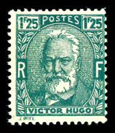 N°293, Non émis, Victor Hugo, 1F 25 Vert, RARETEE (signé Calves/certificat)  Qualité: (*)   - Unused Stamps